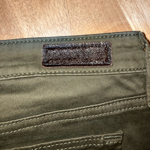 AG Adriano Goldschmied Green Stevie Slim Ankle Pants - Picture 6 of 6